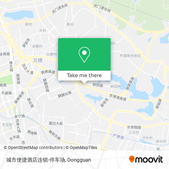 城市便捷酒店连锁-停车场 map