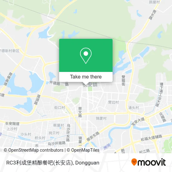 RC3利成堡精酿餐吧(长安店) map
