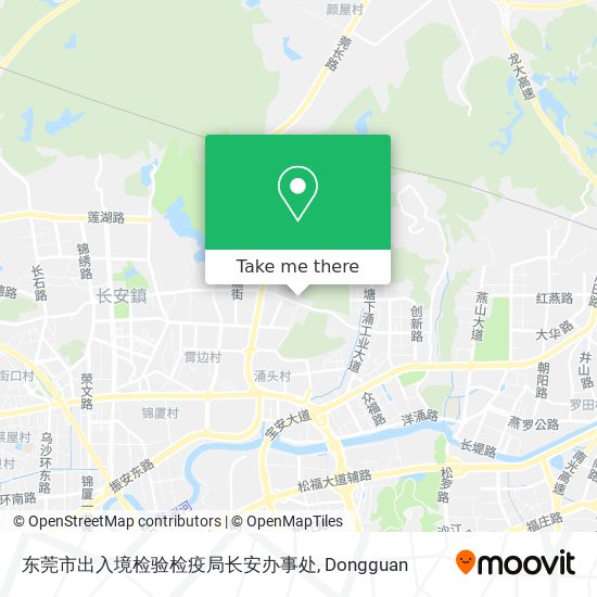 东莞市出入境检验检疫局长安办事处 map