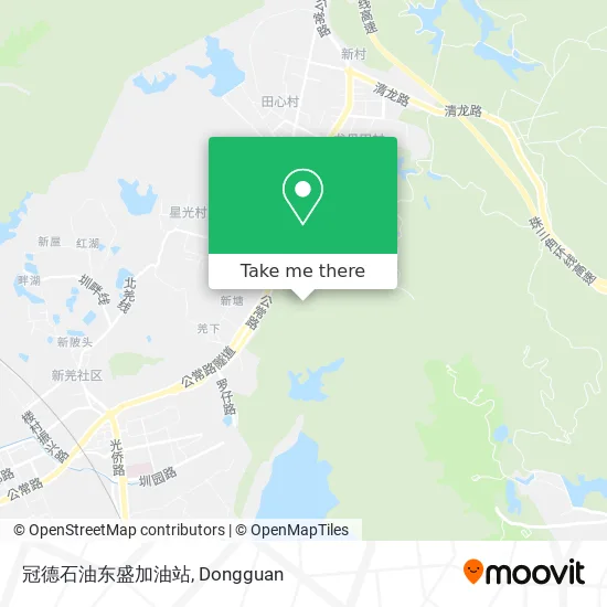 冠德石油东盛加油站 map