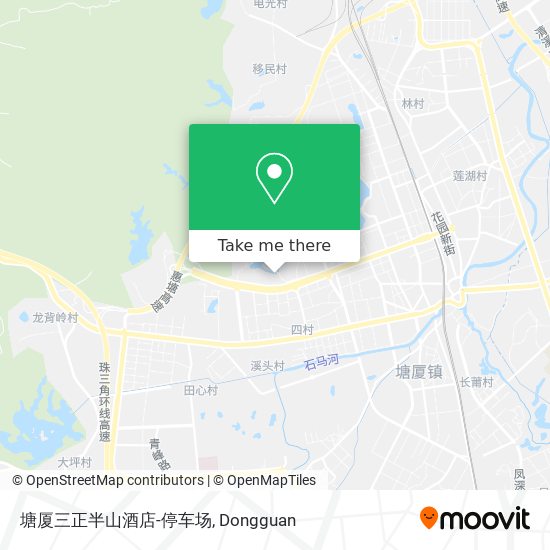 塘厦三正半山酒店-停车场 map
