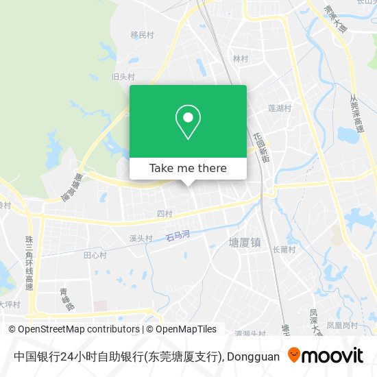 中国银行24小时自助银行(东莞塘厦支行) map