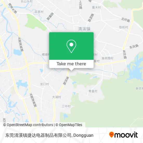 东莞清溪镇捷达电器制品有限公司 map