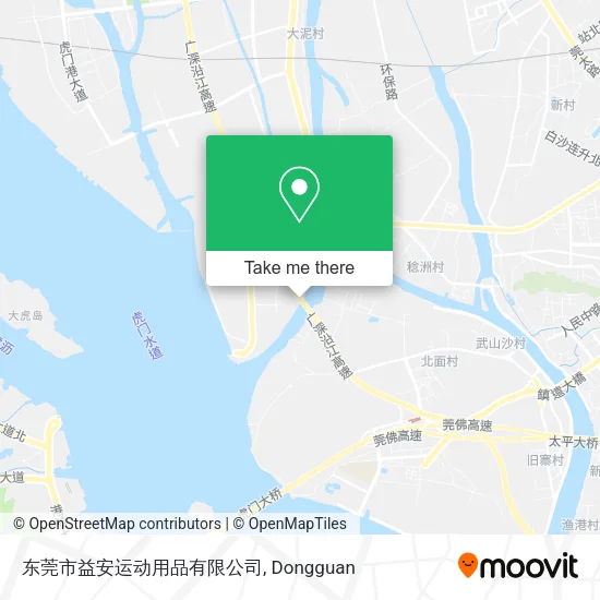 东莞市益安运动用品有限公司 map