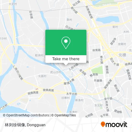 林则徐铜像 map