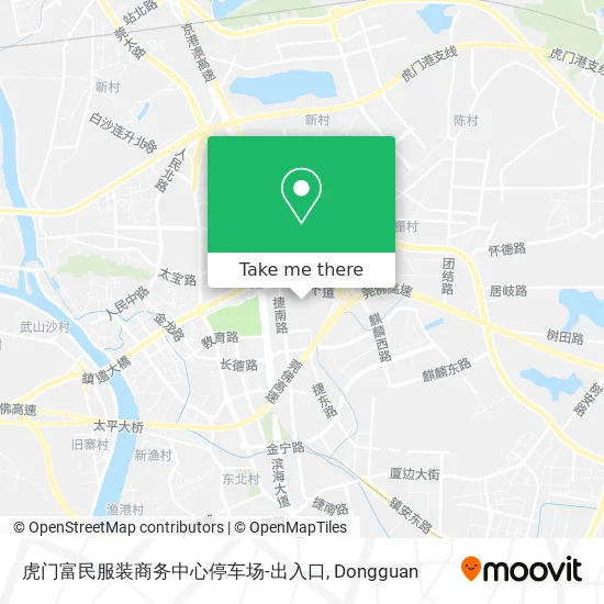 虎门富民服装商务中心停车场-出入口 map