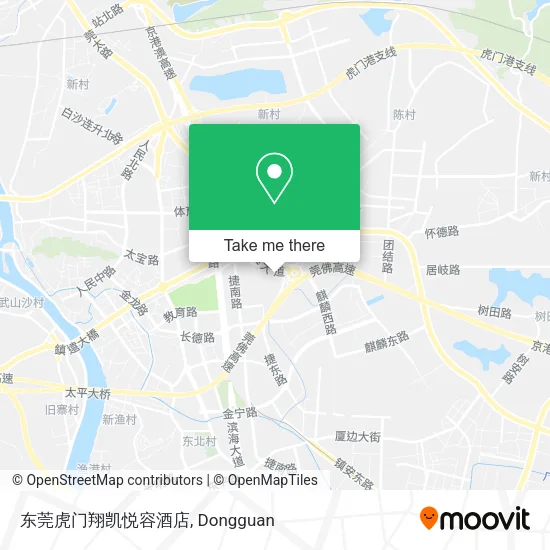 东莞虎门翔凯悦容酒店 map