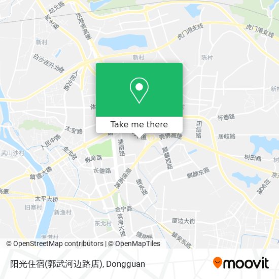 阳光住宿(郭武河边路店) map