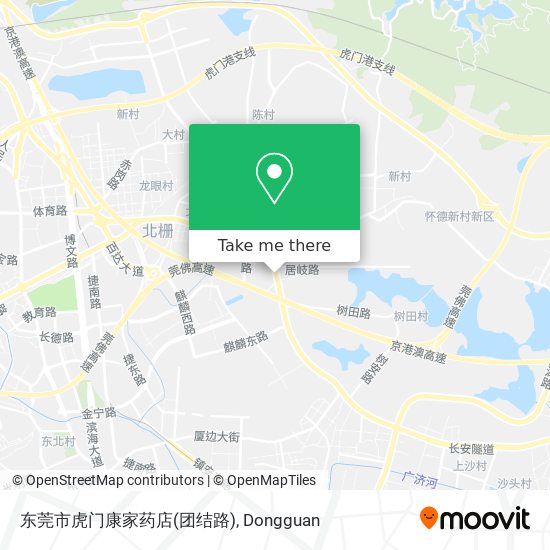 东莞市虎门康家药店(团结路) map