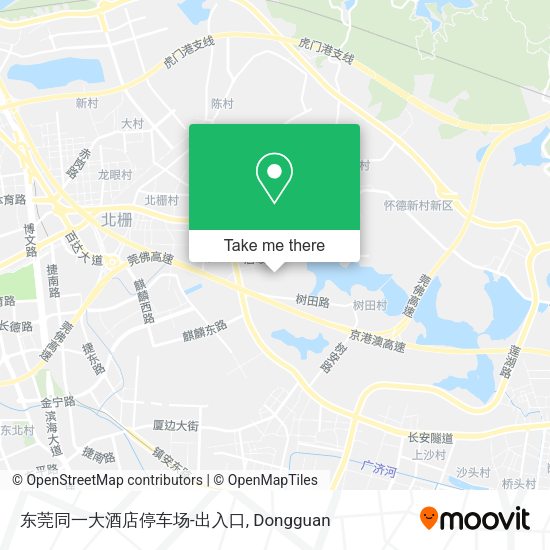 东莞同一大酒店停车场-出入口 map