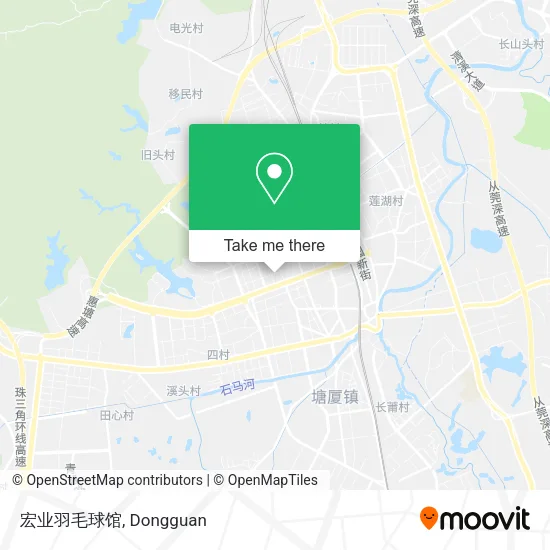 宏业羽毛球馆 map