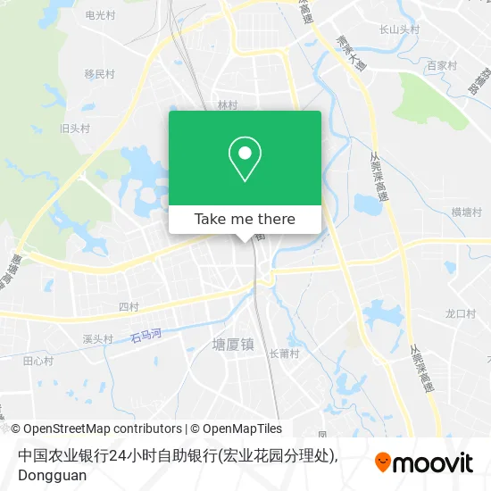 中国农业银行24小时自助银行(宏业花园分理处) map