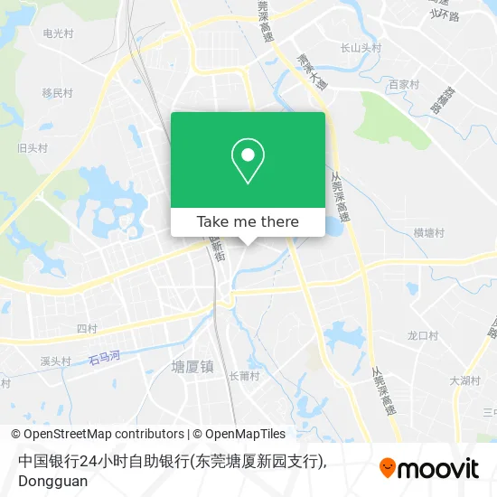 中国银行24小时自助银行(东莞塘厦新园支行) map