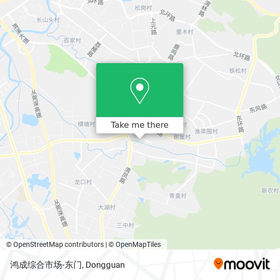 鸿成综合市场-东门 map