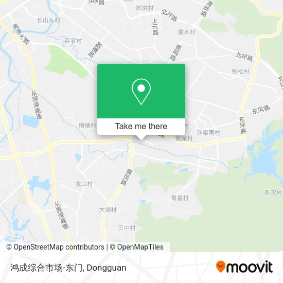 鸿成综合市场-东门 map