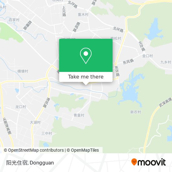 阳光住宿 map