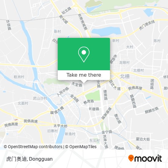 虎门奥迪 map