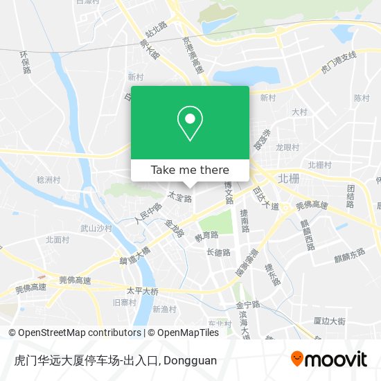 虎门华远大厦停车场-出入口 map