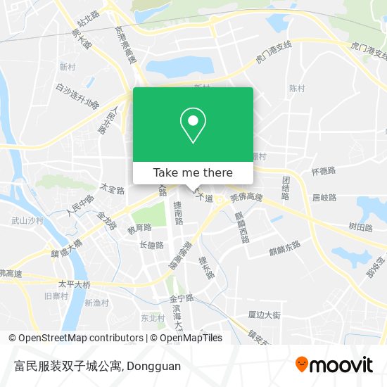 富民服装双子城公寓 map