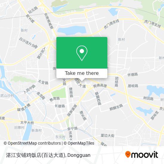 湛江安铺鸡饭店(百达大道) map