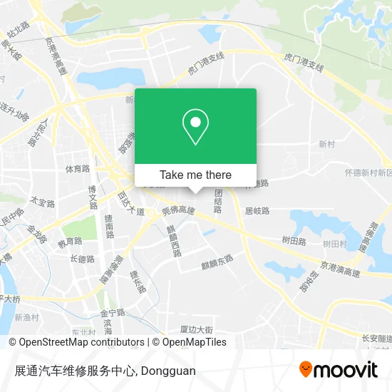 展通汽车维修服务中心 map