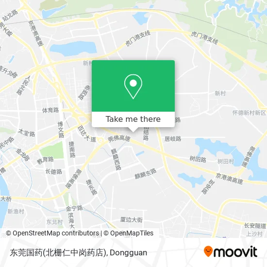 东莞国药(北栅仁中岗药店) map
