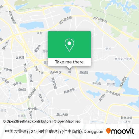 中国农业银行24小时自助银行(仁中岗路) map