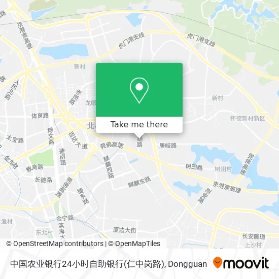 中国农业银行24小时自助银行(仁中岗路) map