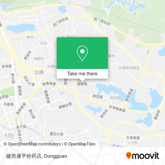 健而康平价药店 map