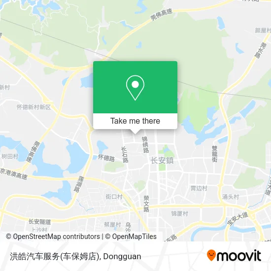 洪皓汽车服务(车保姆店) map