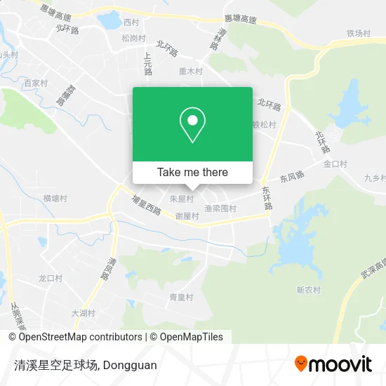 清溪星空足球场 map