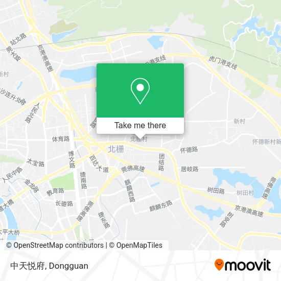 中天悦府 map