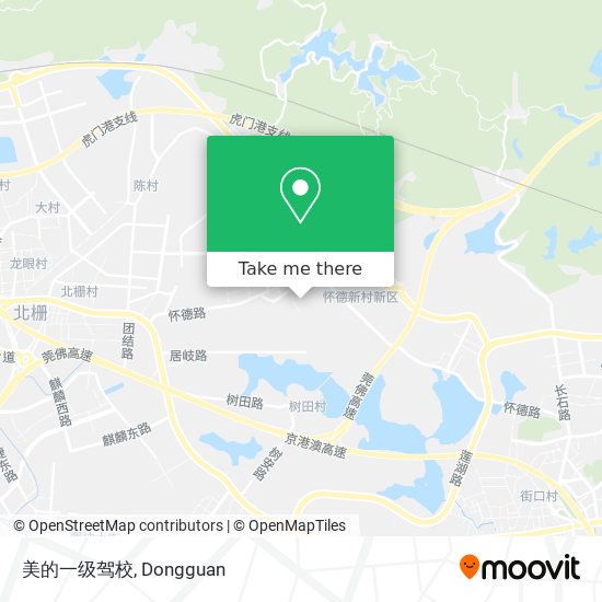 美的一级驾校 map