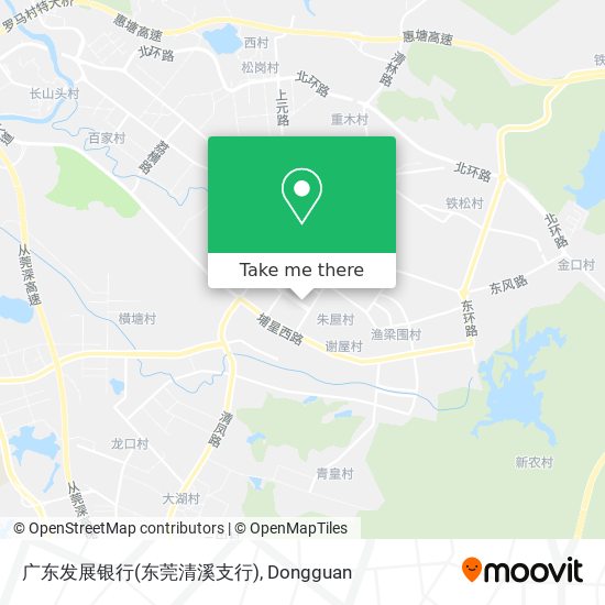 广东发展银行(东莞清溪支行) map