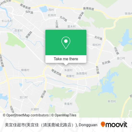 美宜佳超市(美宜佳（清溪鹿城北路店）) map