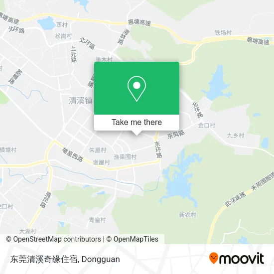 东莞清溪奇缘住宿 map