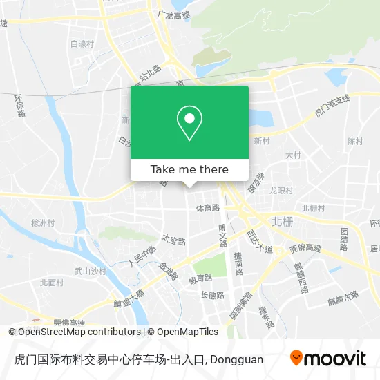 虎门国际布料交易中心停车场-出入口 map