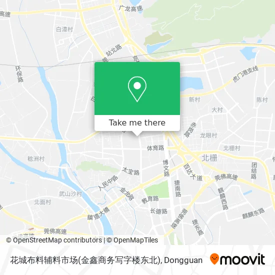花城布料辅料市场(金鑫商务写字楼东北) map
