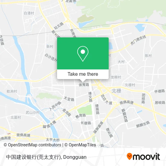 中国建设银行(莞太支行) map