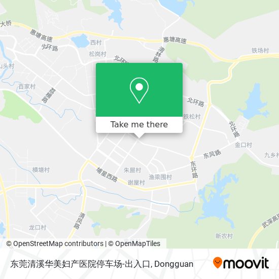 东莞清溪华美妇产医院停车场-出入口 map