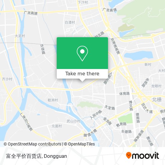 富全平价百货店 map
