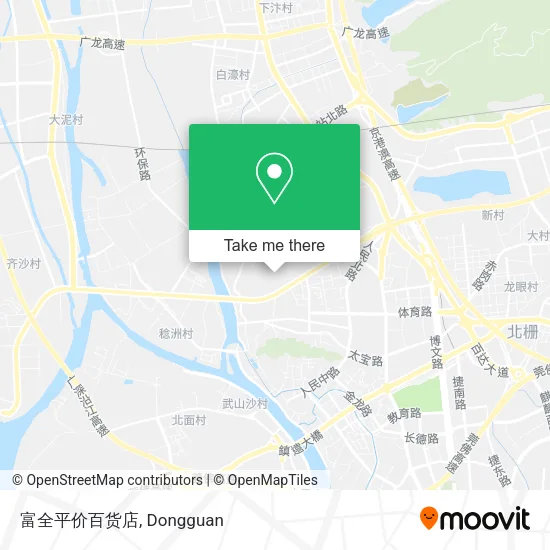 富全平价百货店 map