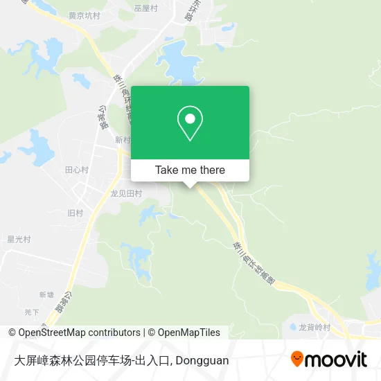 大屏嶂森林公园停车场-出入口 map