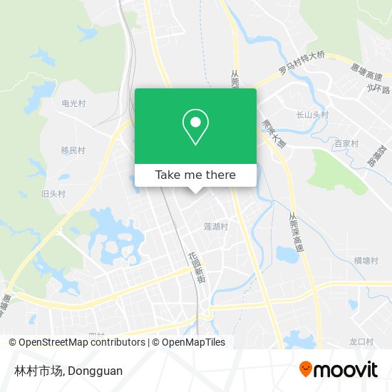 林村市场 map