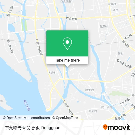 东莞曙光医院-急诊 map