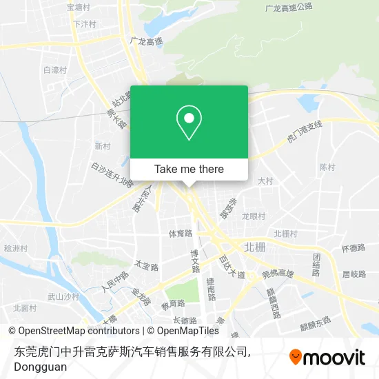 东莞虎门中升雷克萨斯汽车销售服务有限公司 map