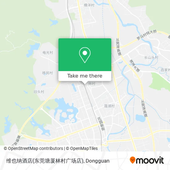维也纳酒店(东莞塘厦林村广场店) map