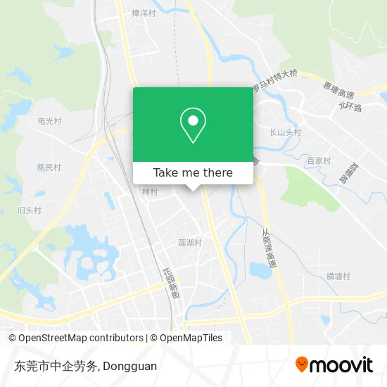 东莞市中企劳务 map