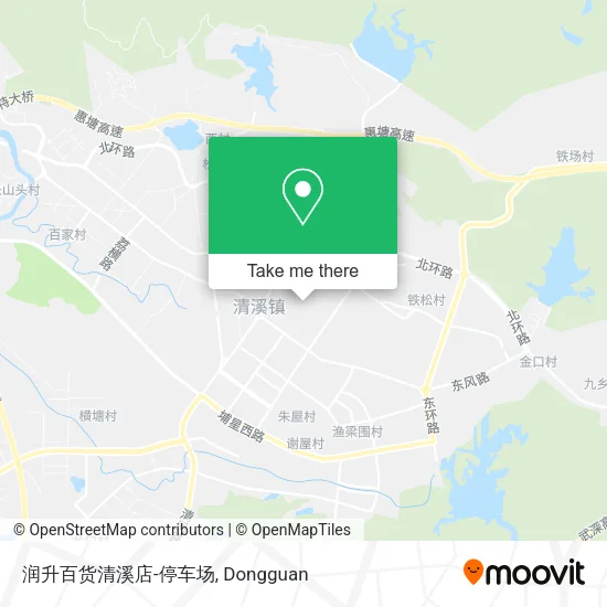 润升百货清溪店-停车场 map