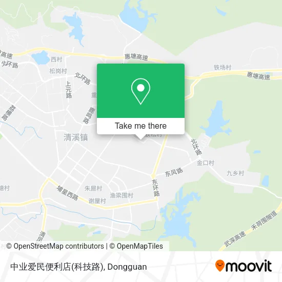 中业爱民便利店(科技路) map